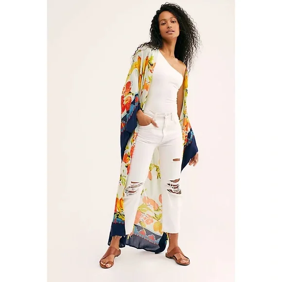 Free People Ciao Bella Stripe Kimono - Picture 2 of 6